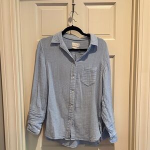 JCrew Cotton Gauze Button Up Shirt Classic Fit 4